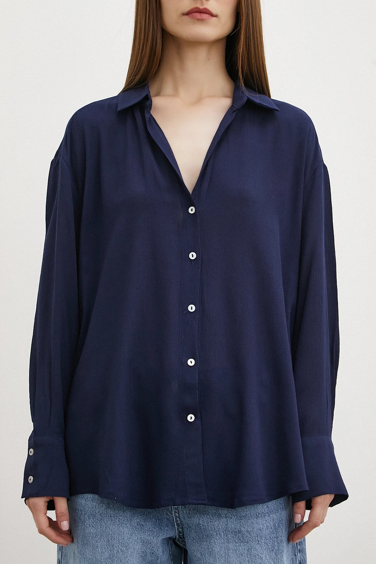 Viskon Basic Gömlek Lacivert