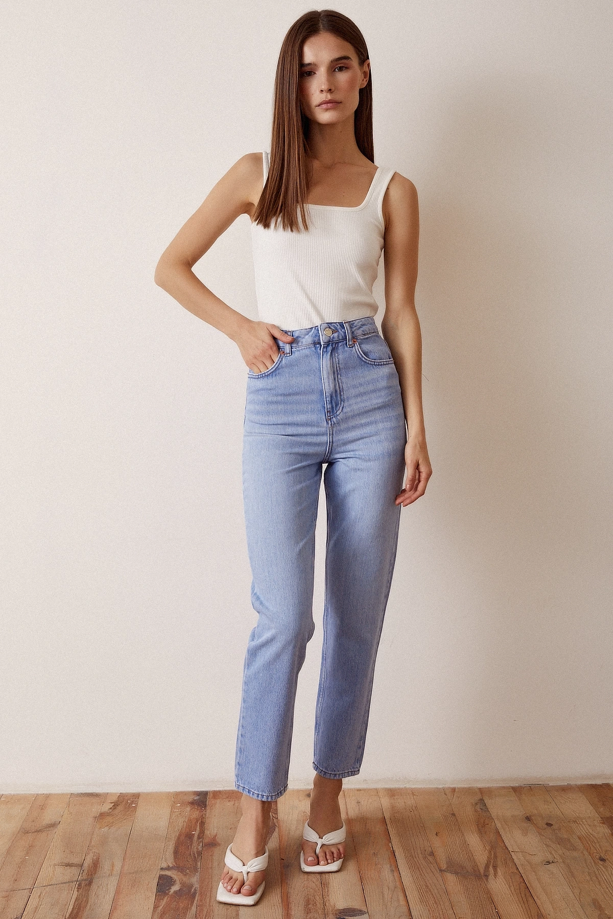 Dar Paça Denim Jean Mavi