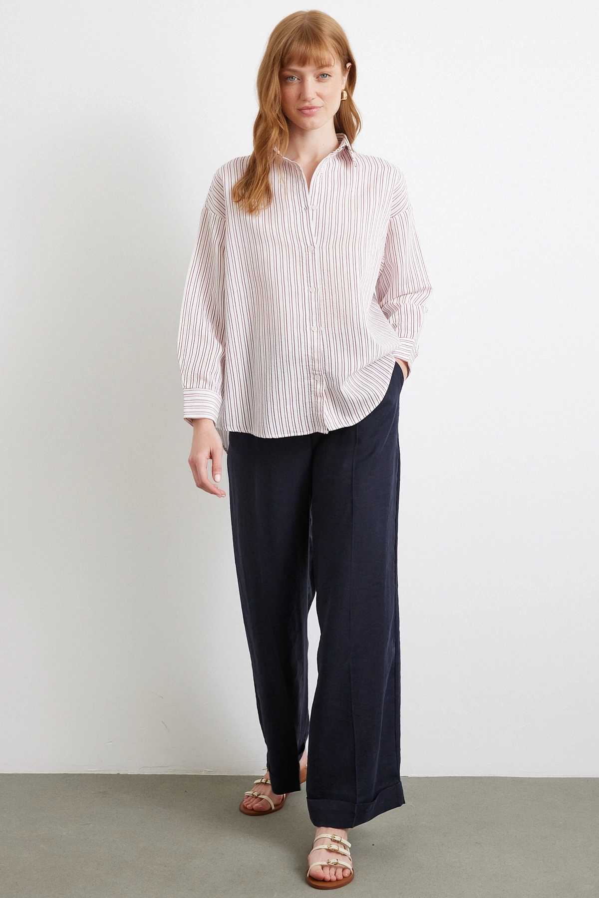 İnce Modal Gömlek Bordo