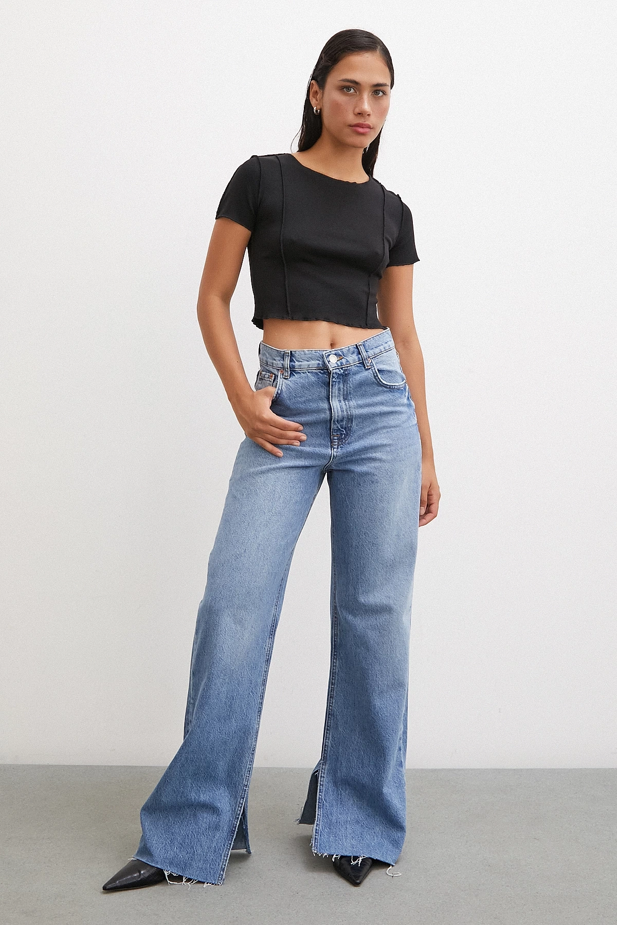 Kısa Kol T-shirt Siyah