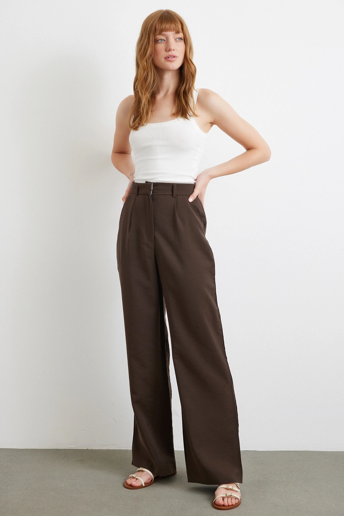 Modal Palazzo Pantolon Kahve