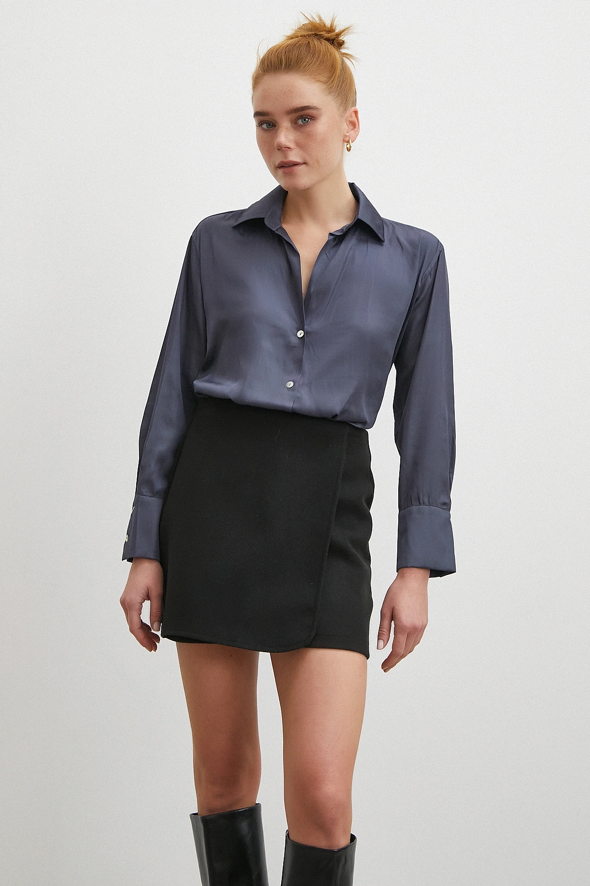 Diagonal Desen Gömlek Antirasit