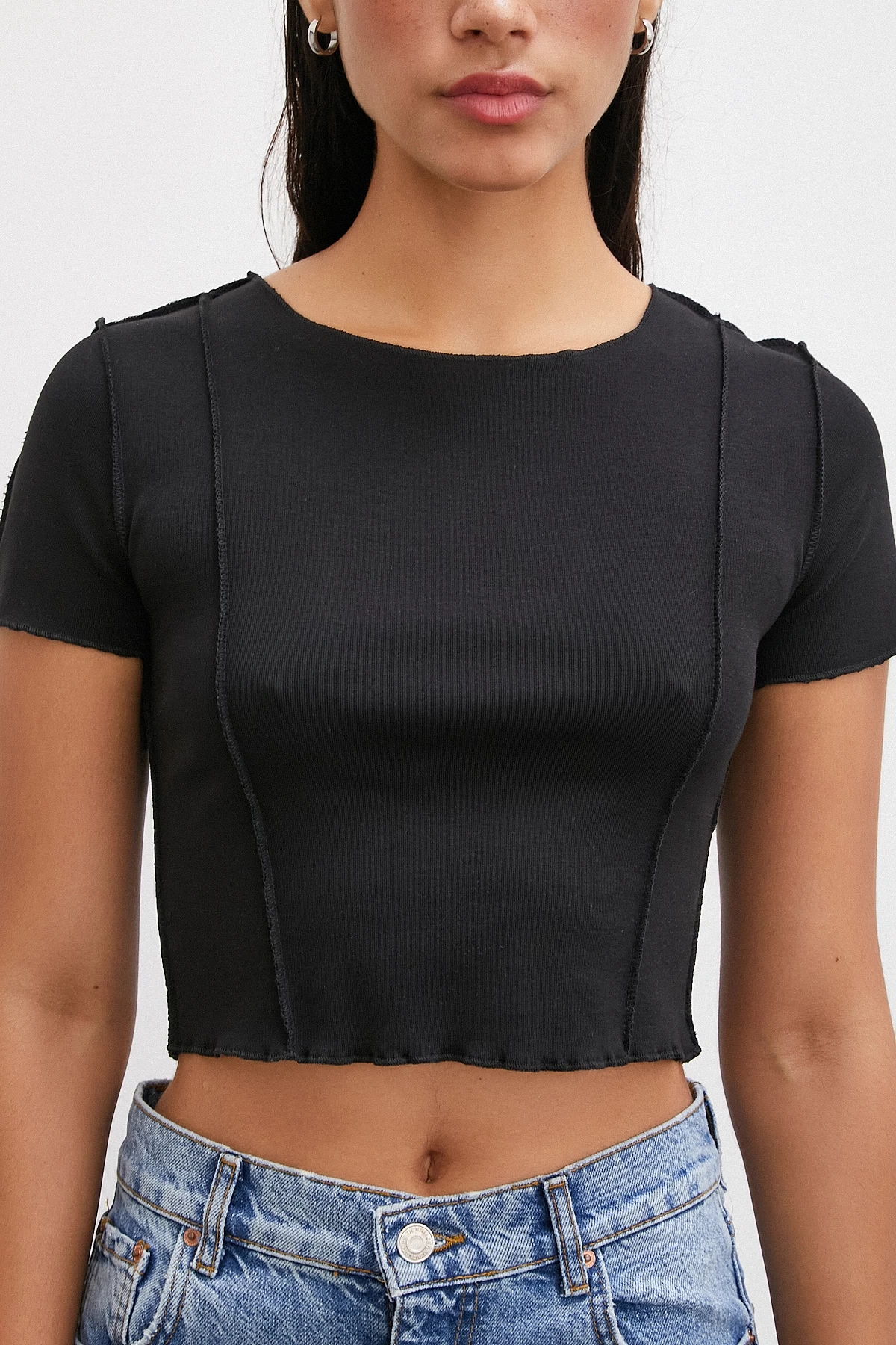 Kısa Kol T-shirt Siyah