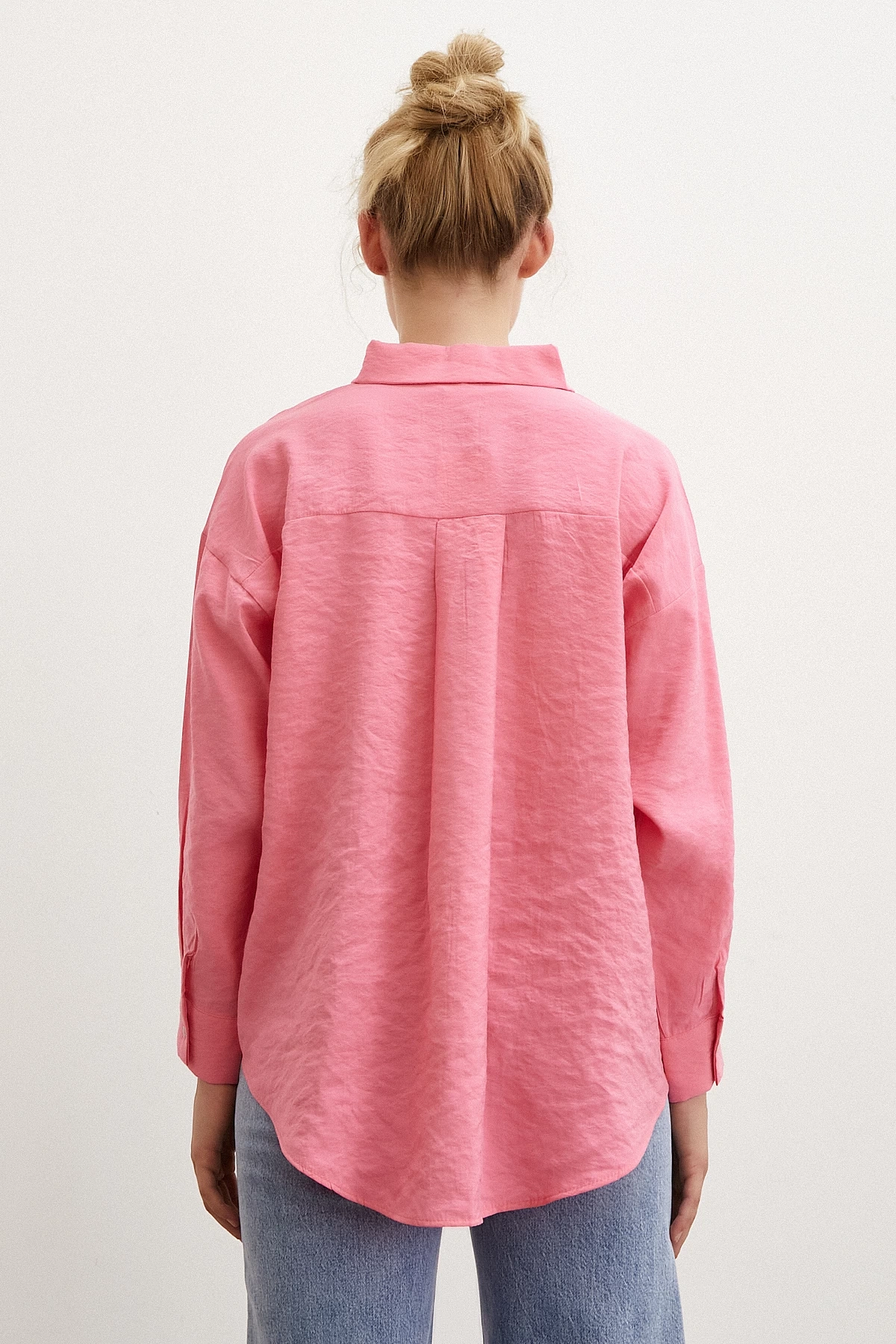 Basic Modal Gömlek Pembe