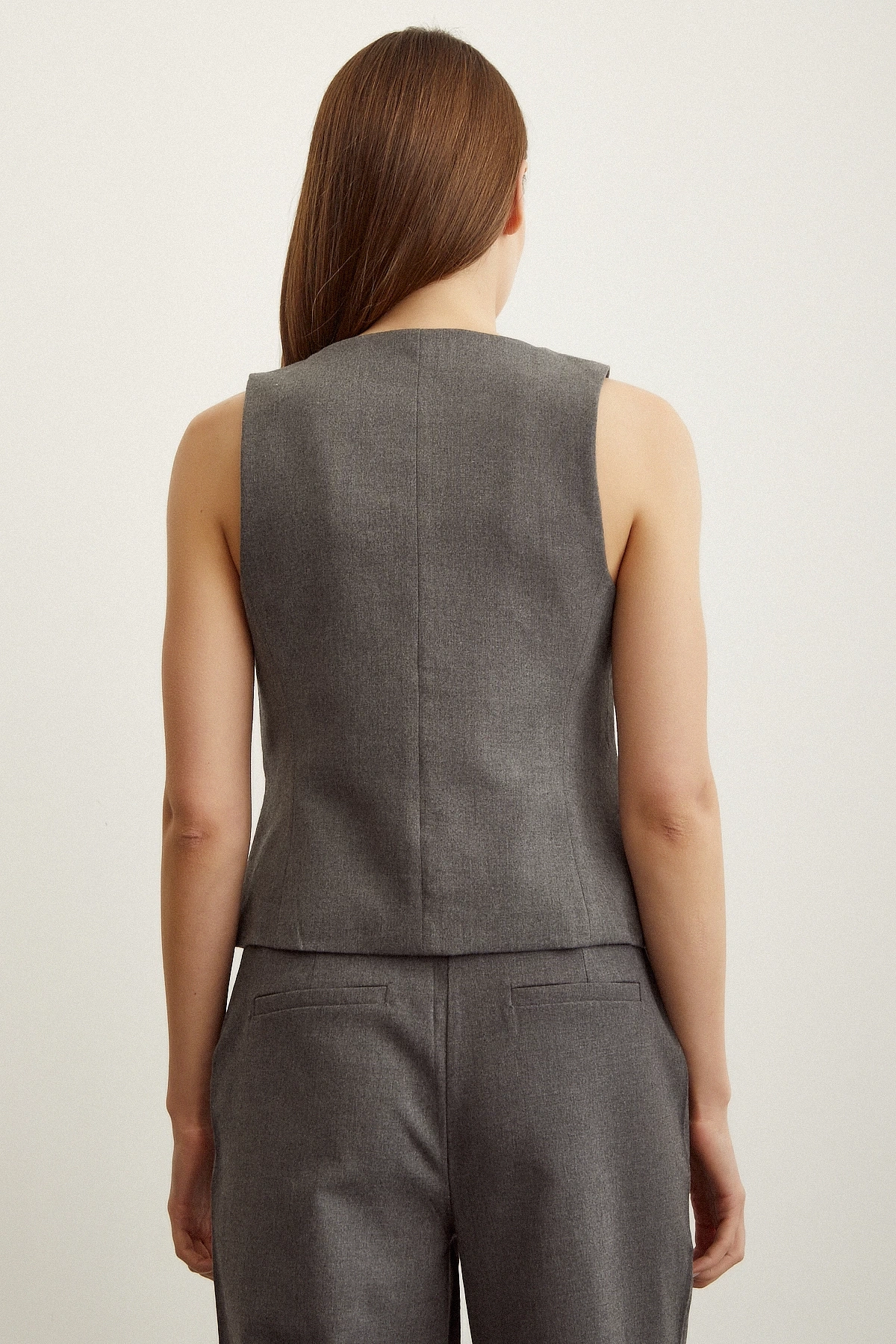 Klasik Boru Paça  Pantolon Gri