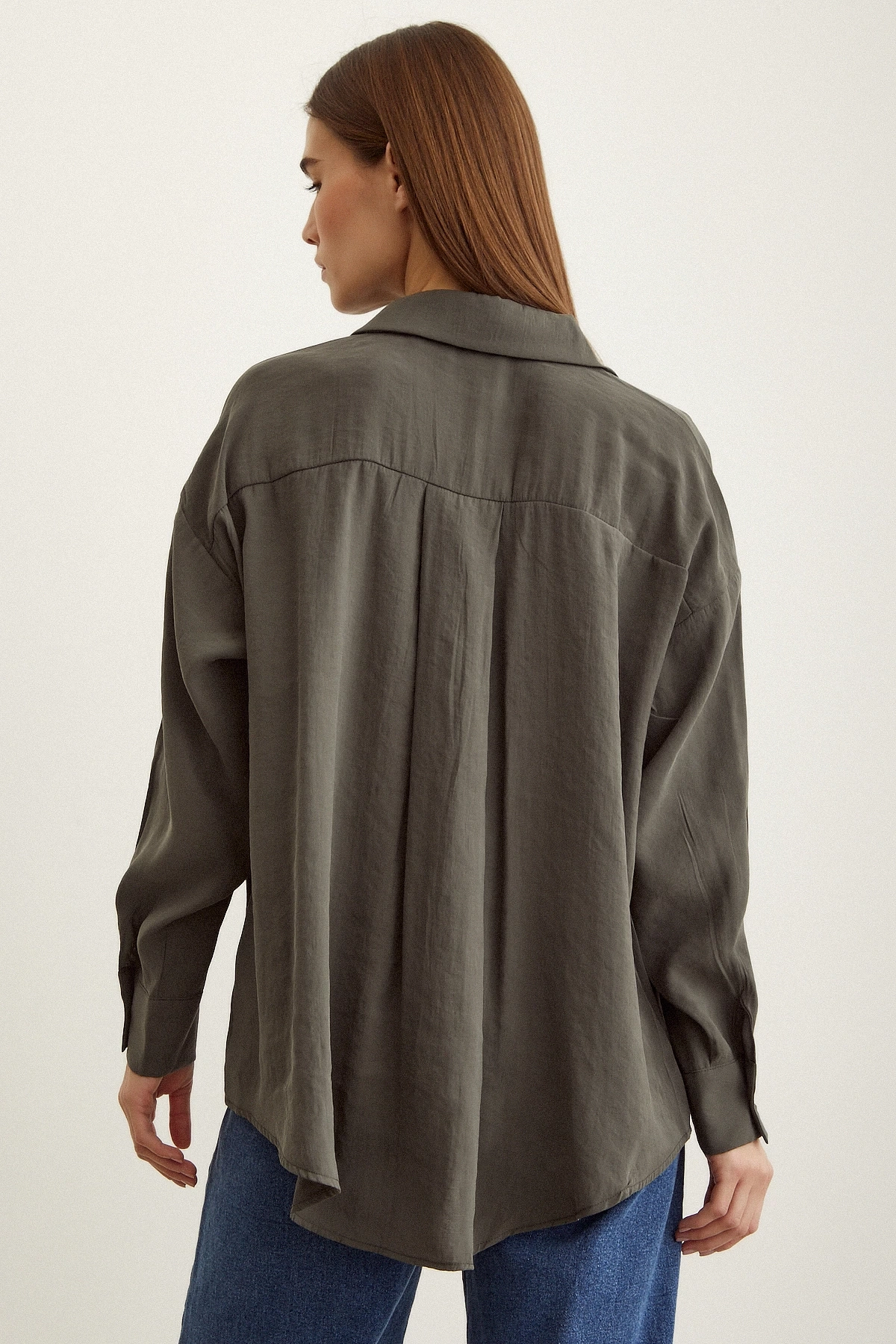 Basic Modal Gömlek Haki