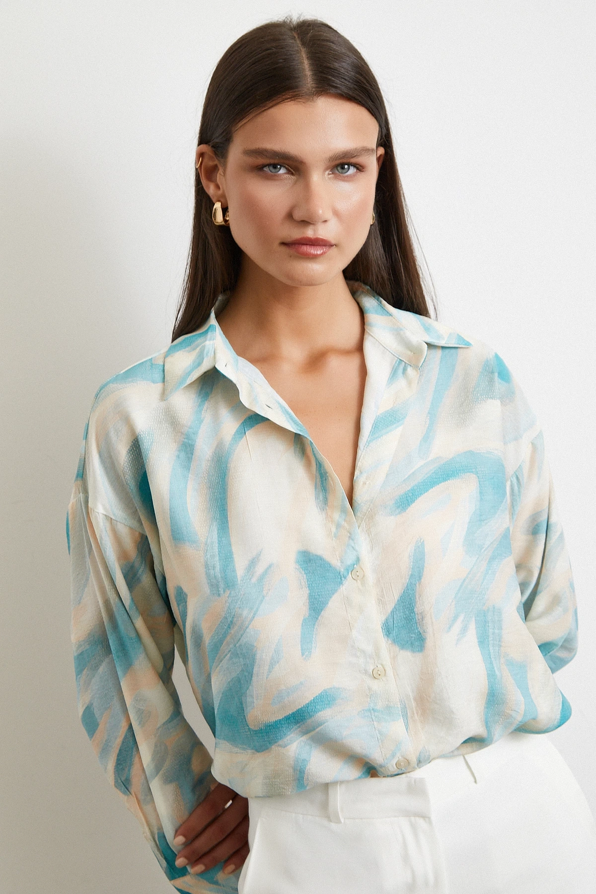 Deniz Esintisi Gömlek Turkuaz