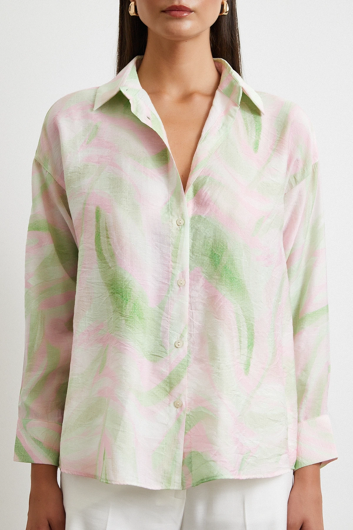 Deniz Esintisi Gömlek Pembe