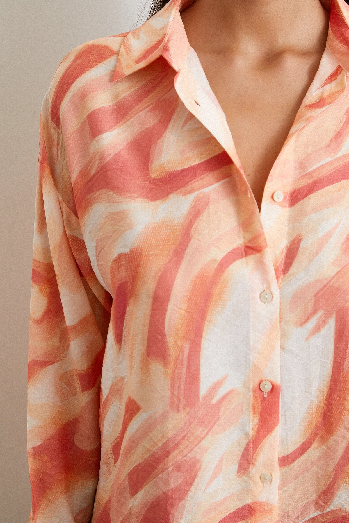 Deniz Esintisi Gömlek Oranj