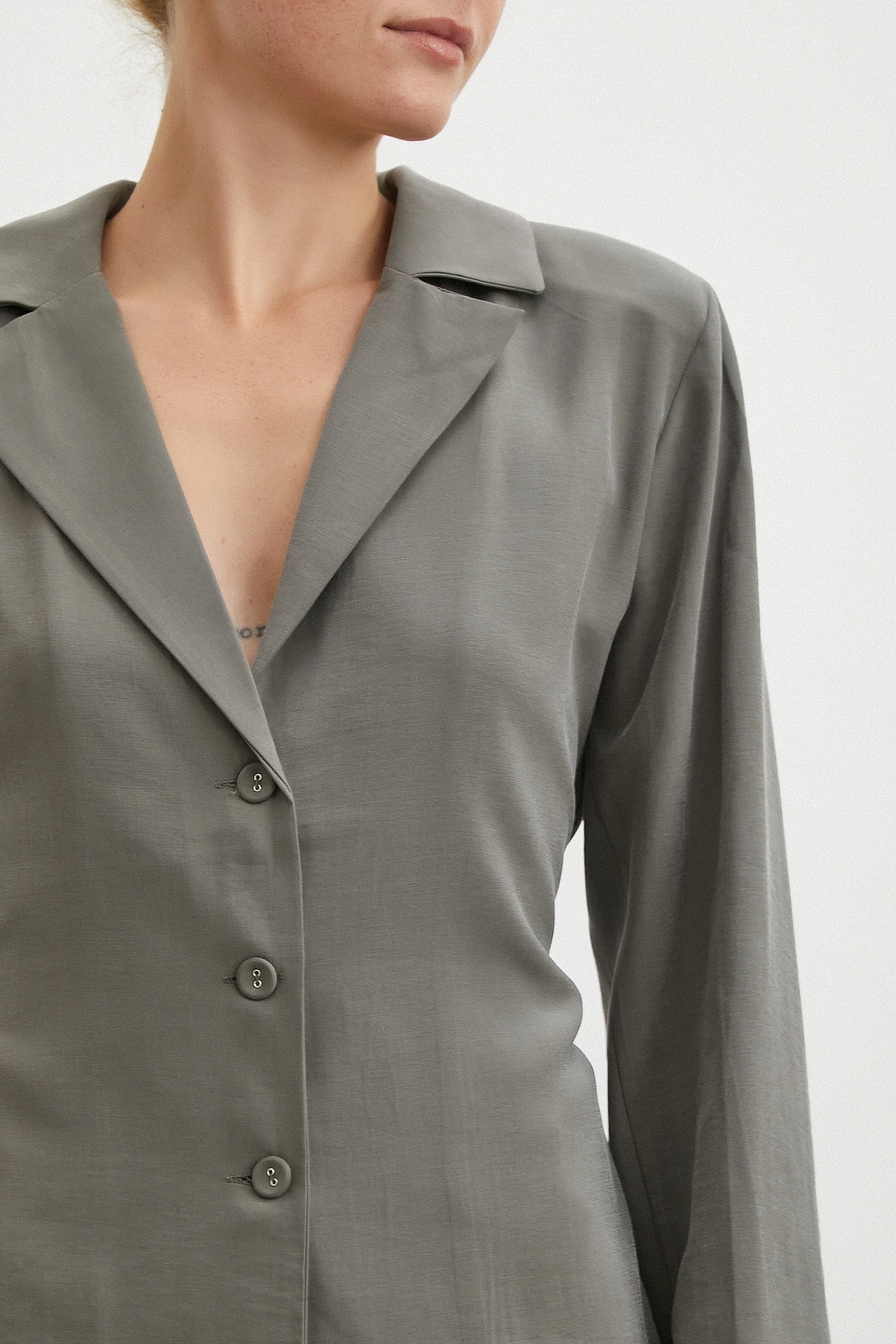 Gömlek Pantolon Modal Takım Haki