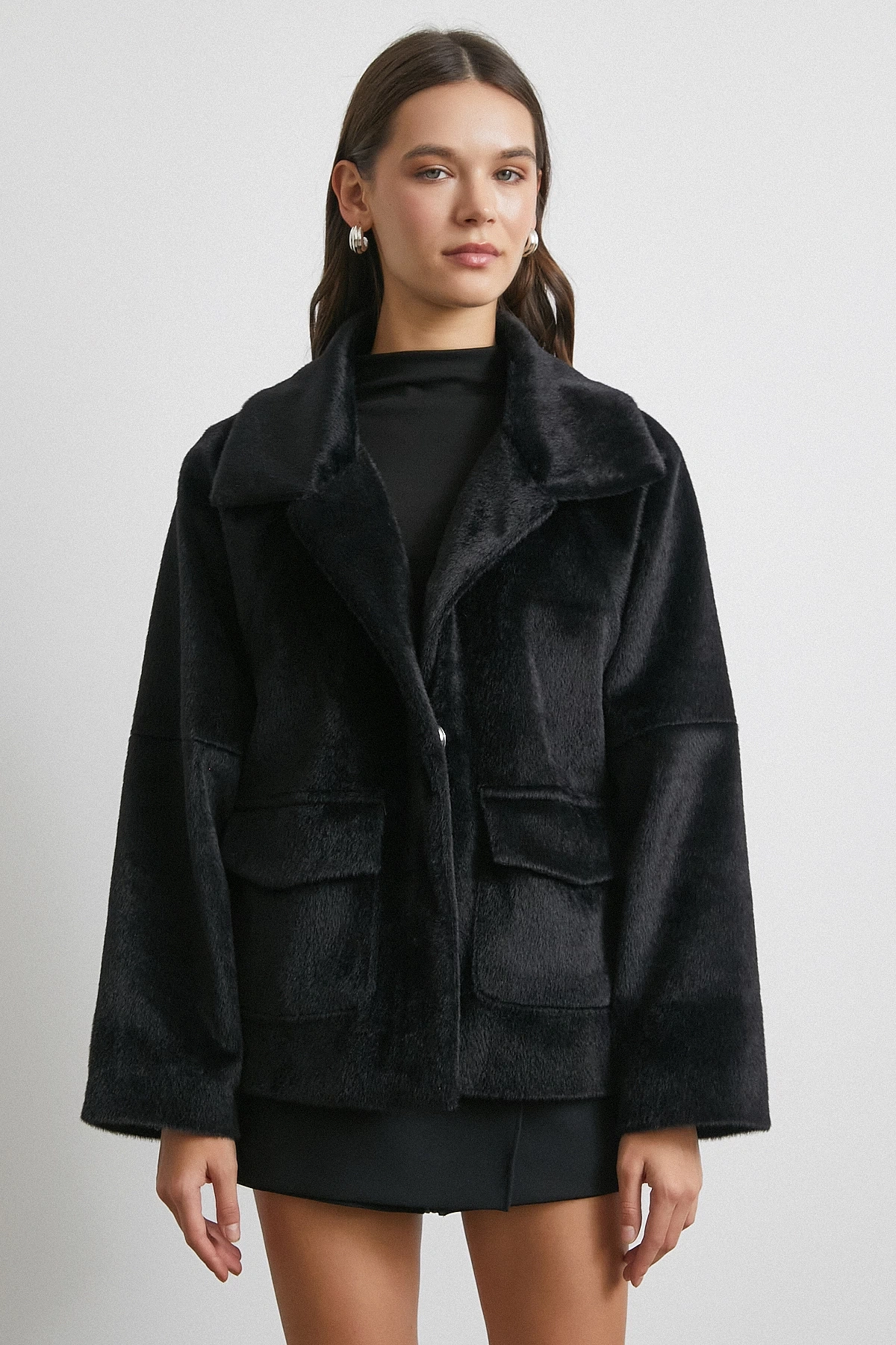 Reglan Tay Flok Mont Siyah