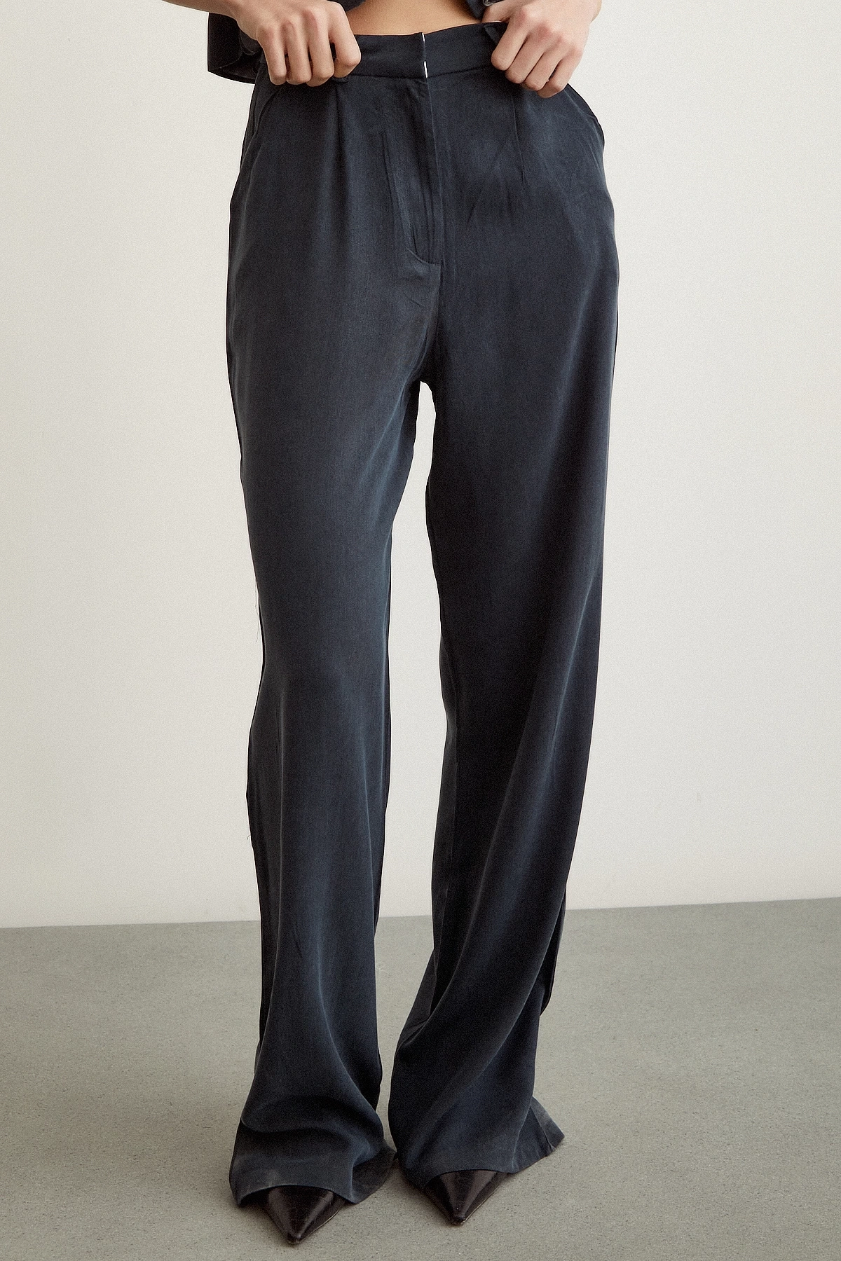 Geniş Paça Pantolon Lacivert