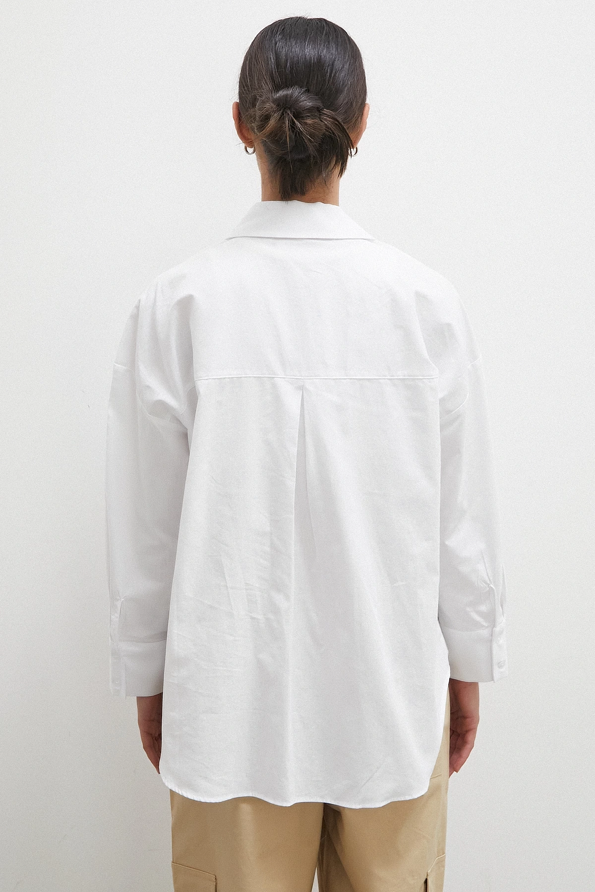 Regular Fit Poplin Gömlek Beyaz