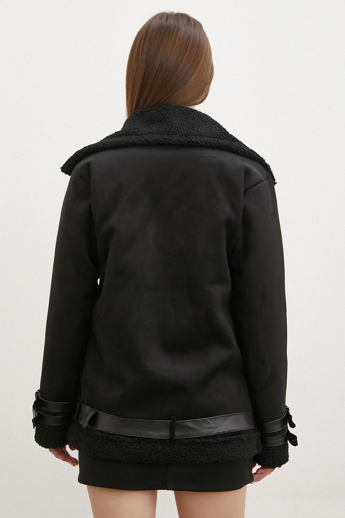 Kemer Süet Mont Siyah