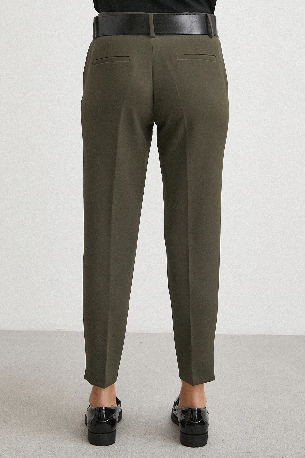 Kemer Havuç Paça Pantolon Haki