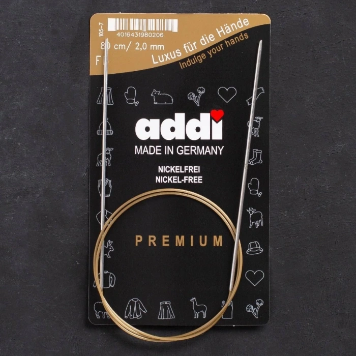 Addi 2mm 80cm Klasik Misinalı Şiş- 105-7