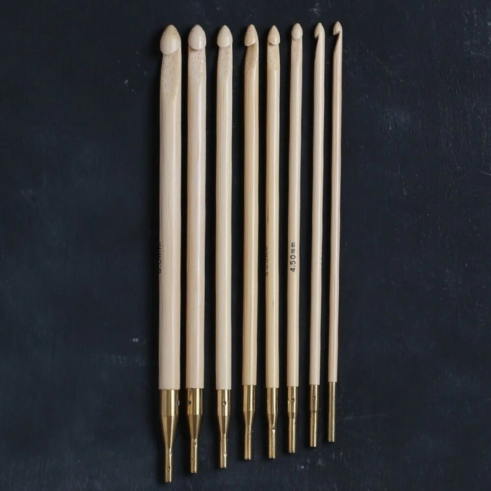 Addi Click 15 Cm Bambu Değiştirilebilir Misinalı Tunus Tığ Uç Seti