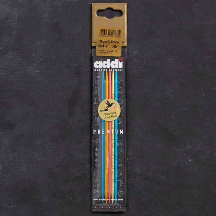 Addi Colibri 3,5mm 15cm Renkli Çorap Şişi - 204-7