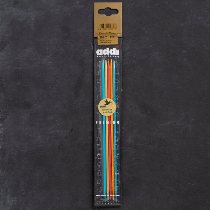 Addi Colibri 3,75mm 20cm Renkli Çorap Şişi - 204-7