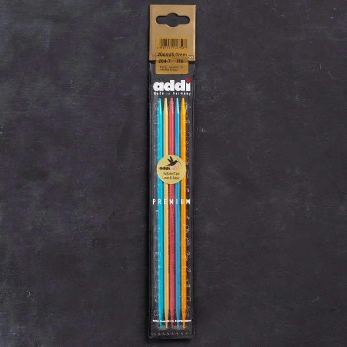 Addi Colibri 5mm 20cm Renkli Çorap Şişi - 204-7