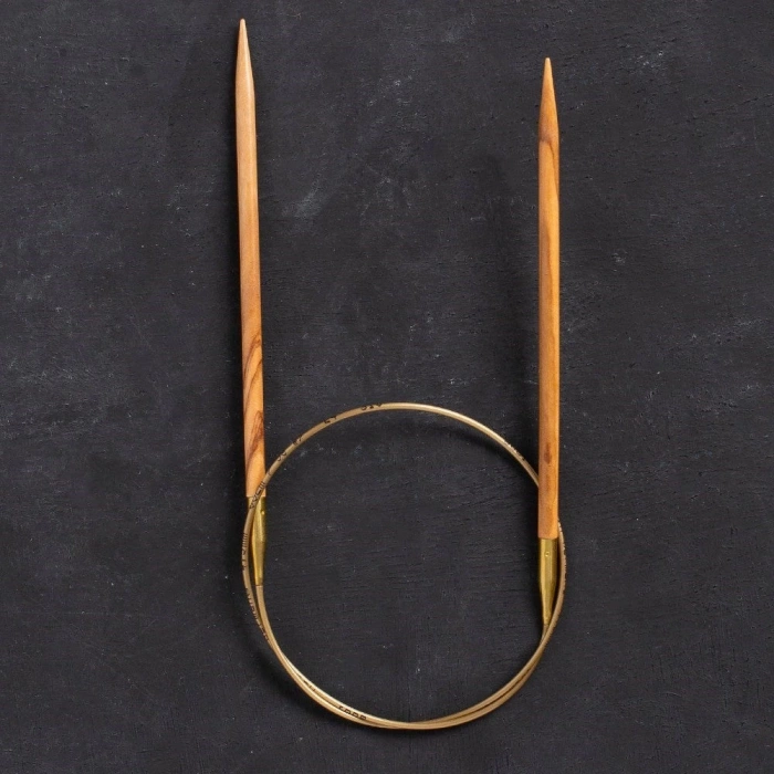 Addi Olive Wood 4,5 mm 60 cm Zeytin Ağacı Misinalı Örgü Şişi