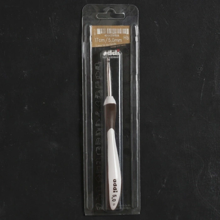 Addi Swing Maxi 5 Mm 17 Cm Kahverengi Ergonomik Yün Tığ