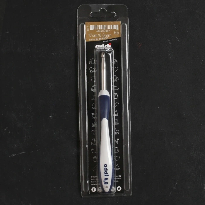 Addi Swing Maxi 6 Mm 17 Cm Lacivert Ergonomik Yün Tığ