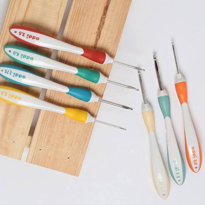 Addi Swing Maxi 6 Mm 17 Cm Lacivert Ergonomik Yün Tığ