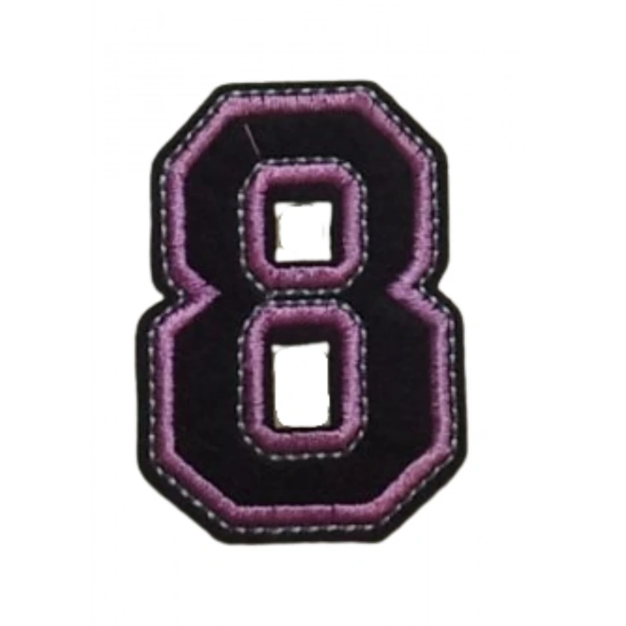 Aplike Ütü İle Yapışan 8  Rakamı  Arma 3x4 cm