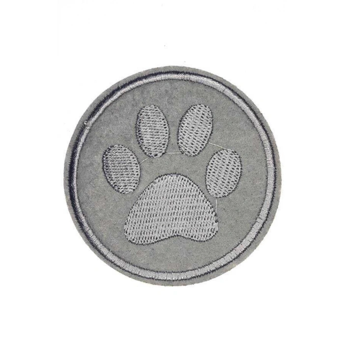 Aplike Ütü İle Yapışan Gri Pati Arma 5 cm