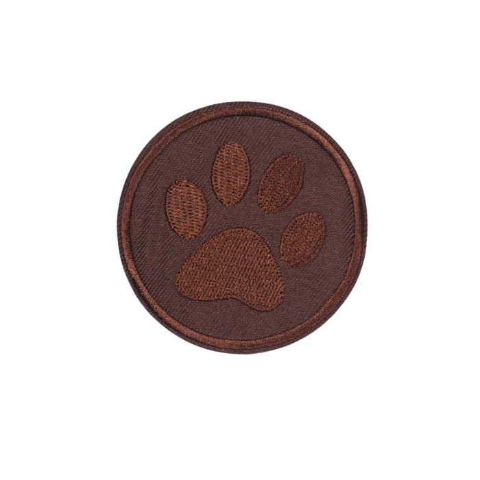 Aplike Ütü İle Yapışan Koyu Kahve Pati Arma 5 cm