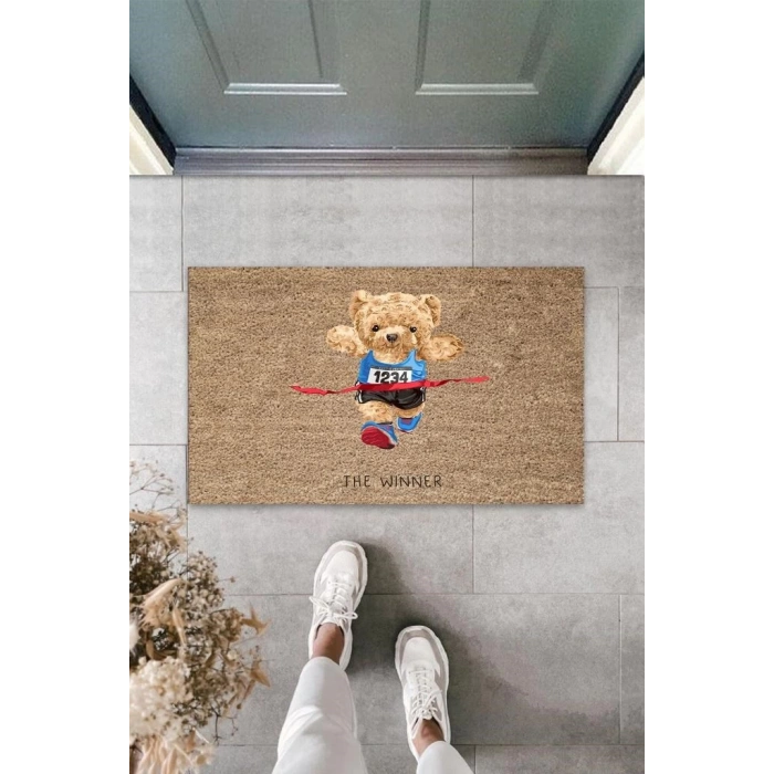 Bej Kapı Önü Paspası The Wınner Ayıcık Desen  K-3345