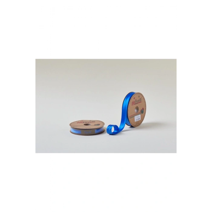 Biye Saten Katlı 020 Saks 2 cm 25 Metre %100 Polyester