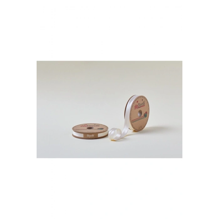 Biye Saten Katlı 036 Koyu Krem 2 cm 25 Metre %100 Polyester