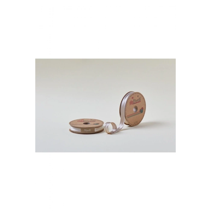 Biye Saten Katlı 089 Açık Taş 2 cm 25 Metre %100 Polyester