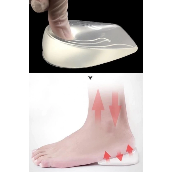 BUFFER® 10 adet Ayakkabı Boy Uzatıcı Anatomik Ortapedik Silikon Tabanlık