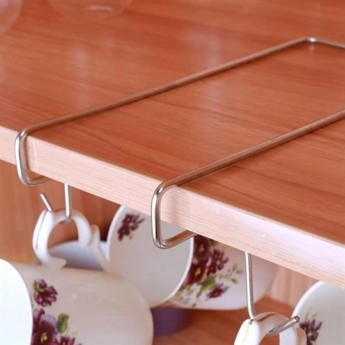 BUFFER® 10 Kancalı Fincan Kupa Bardak Askısı Bardaklık Raf Organizer