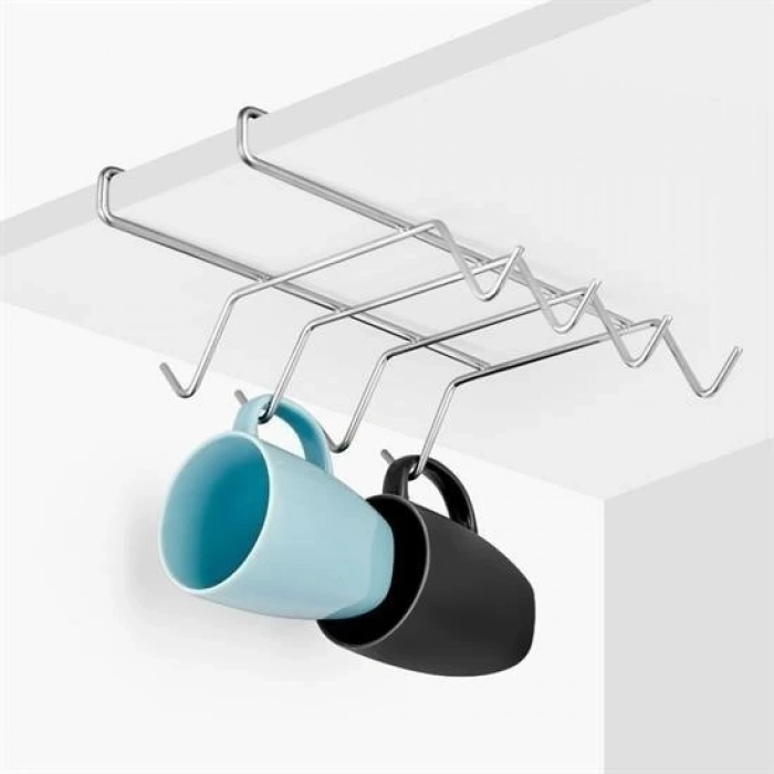 BUFFER® 10 Kancalı Fincan Kupa Bardak Askısı Bardaklık Raf Organizer