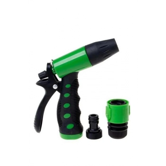 BUFFER® 2 Fonksiyonlu 3lü Bahçe Tarla Otomatik Sulama Tabancası Seti Hortum Bağlantısı Aparatı