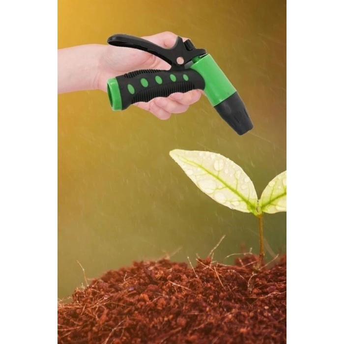 BUFFER® 2 Fonksiyonlu 3lü Bahçe Tarla Otomatik Sulama Tabancası Seti Hortum Bağlantısı Aparatı