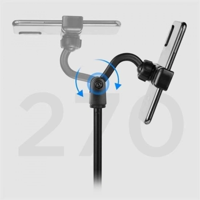 Buffer 360 Derece Döndürülebilir Masaüstü Teleskopik Telefon Standı Çok Fonksiyonlu Telefon Tutucu