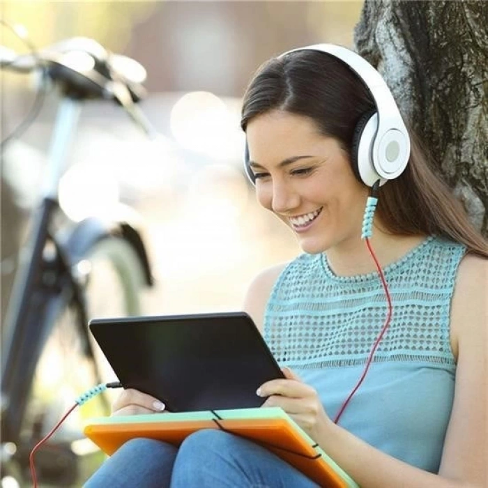 BUFFER® 4lü Apple, Android Şarj Kablosu Koruyucu Silikon Spiral Yay Aparat