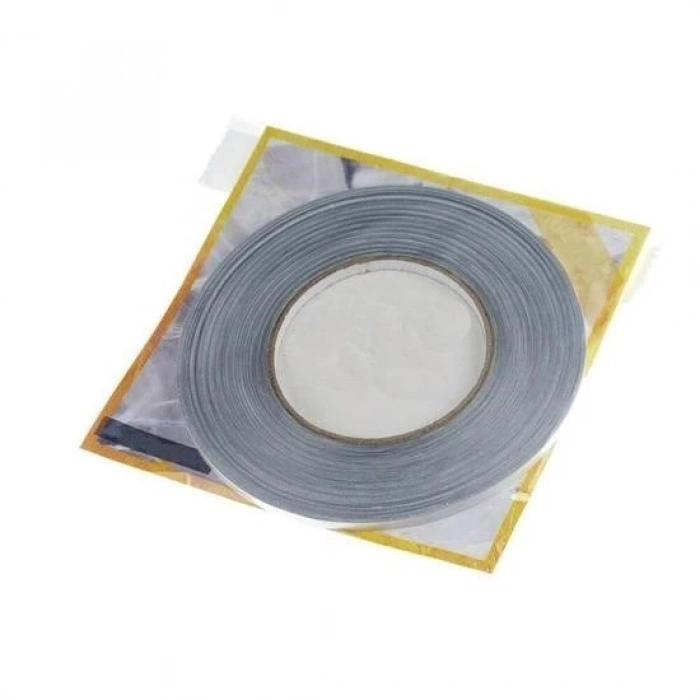 BUFFER® 50 Metre Fayans Arası Şerit Dekoratif Yapışkan Renkli Dekor Su Geçirmez Sızdırmaz Gümüş Bant