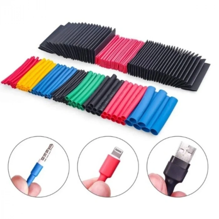 BUFFER® 560 Parça Isıyla Daralan Makaron Kablo Koruyucu Kılıf Makaron Kablo Yalıtım Makaron Seti