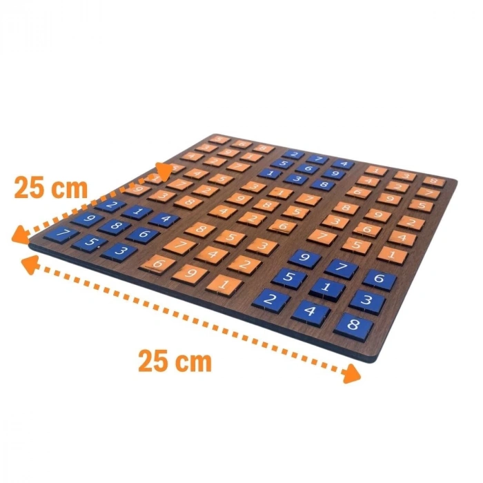 BUFFER® 9 Bölümlü Ahşap Sudoku Eğitici Oyun Seti