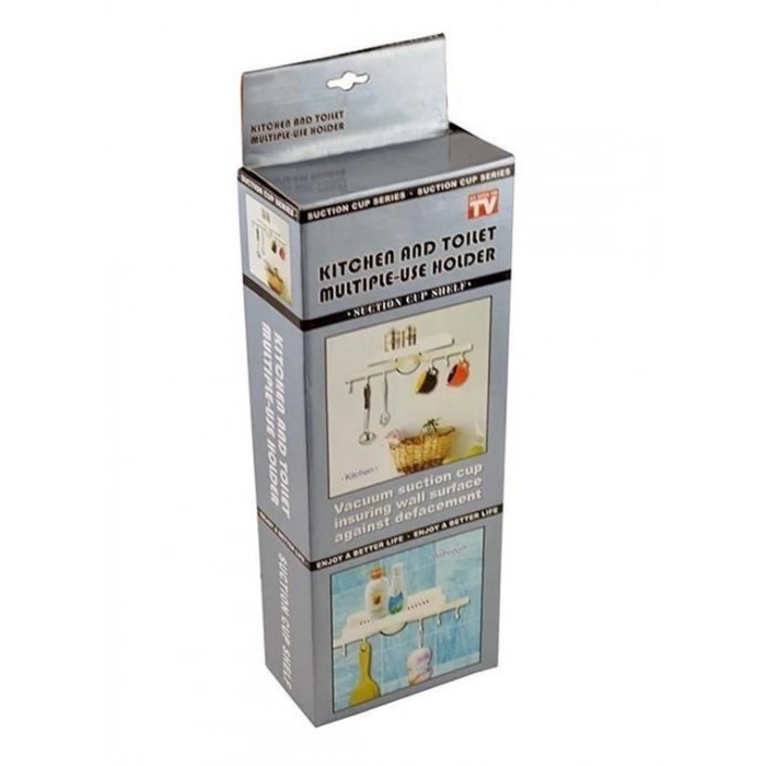 BUFFER® Askılı Raf Çok Fonksiyonlu Mutfak Banyo Tuvalet Tutacak ve Raf