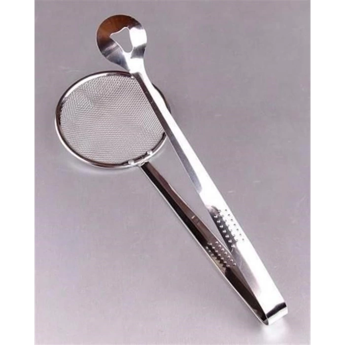 BUFFER® Çok Amaçlı Süzgeçli Paslanmaz Metal Haşlama Ve Kızartma Maşası