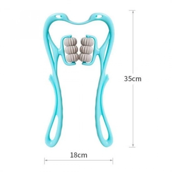 BUFFER® Çok Fonksiyonlu Manuel Altı Tekerlekli Boyun Masaj Aleti