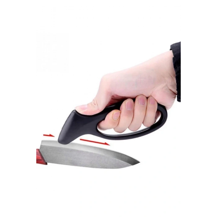 BUFFER® Kolay Tutuş Saplı Paslanmaz Çelik Manuel Bıçak Bileme Aleti