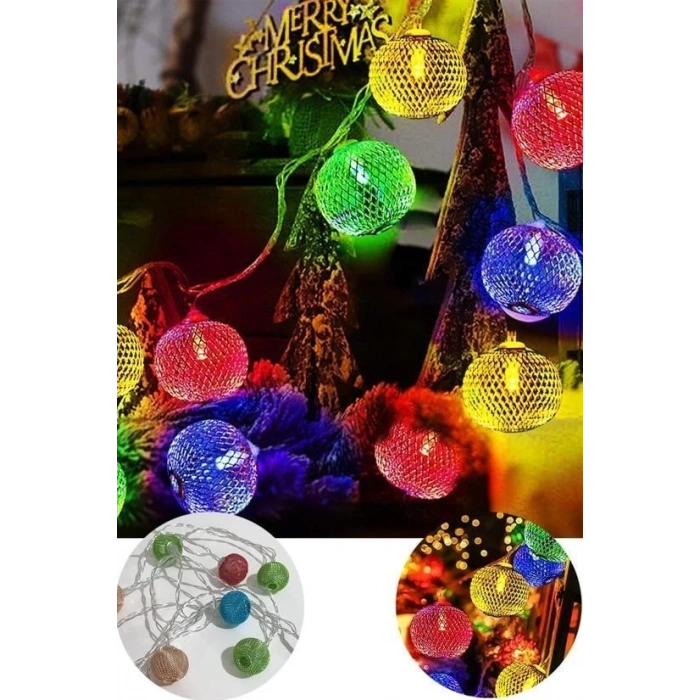 BUFFER® Parti ve Özel Gün Dekorasyonu Top Led Kandil Şeklinde Aydınlatma